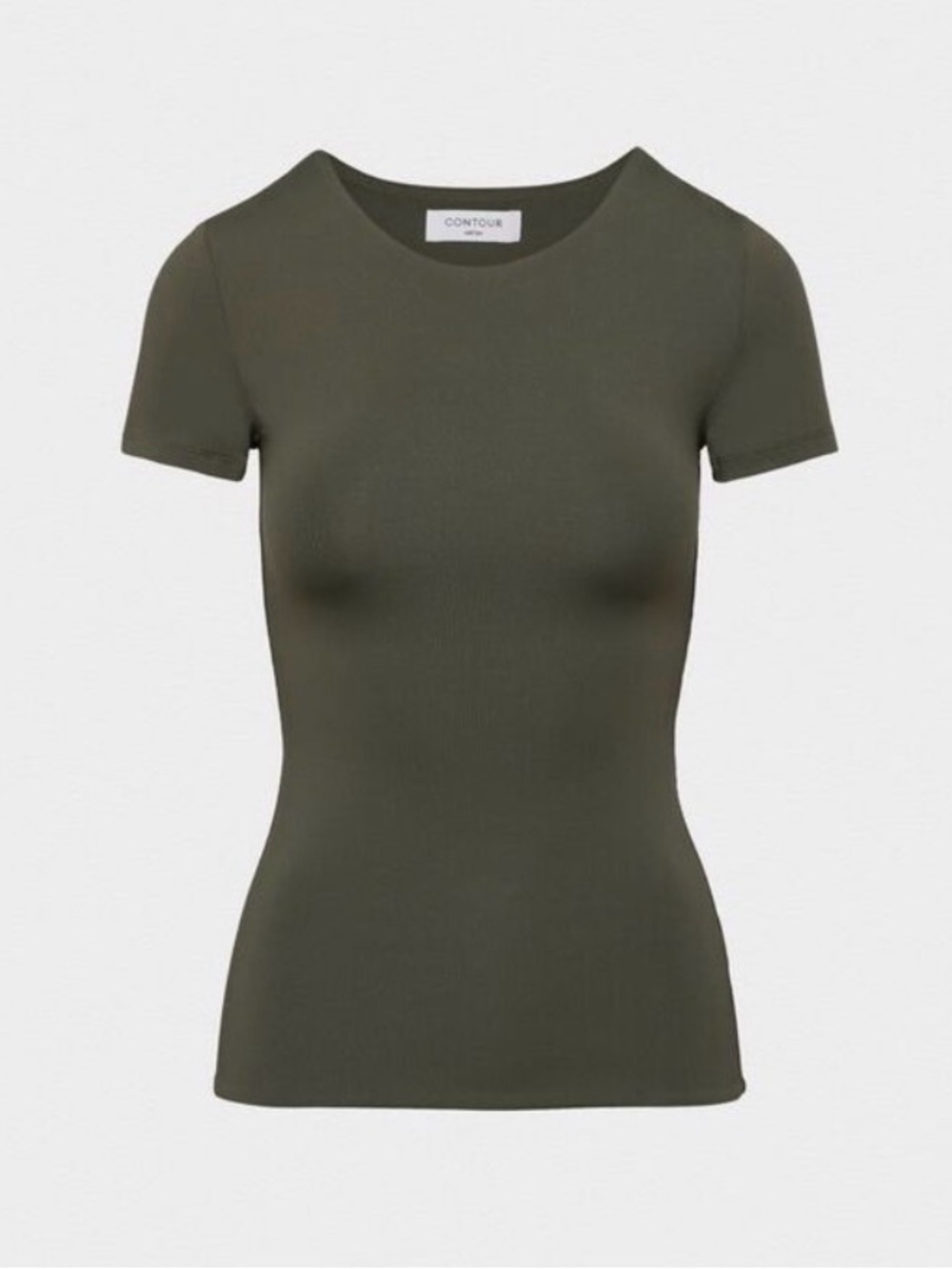Aritzia Contour Short Sleeve T-Shirt Hip Length - Dark Green, Women’s Large
